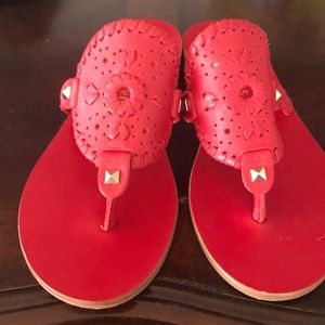 Red Jack Rogers sandals